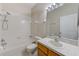 Bathroom featuring a shower/tub combo with modern fixtures and finishes at 8521 Acorn Ridge Ct, Tampa, FL 33625