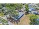 An aerial view of a charming single-story home with a fenced yard and mature shade trees at 1540 7Th E Ave, Bradenton, FL 34208