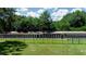 Exterior view of outdoor dog kennels with fencing in a large outdoor lot at 22129 Carson Dr, Land O Lakes, FL 34639