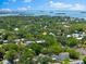 Scenic aerial view of the neighborhood with lush greenery, showcasing the area's beauty near the ocean at 322 Ontario Ave, Crystal Beach, FL 34681