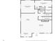 Floorplan of the first floor of the house showing the rooms and dimensions at 322 Ontario Ave, Crystal Beach, FL 34681