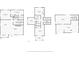 Floorplan of the first and second floors of the house showing the rooms and dimensions at 322 Ontario Ave, Crystal Beach, FL 34681
