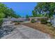 View of the pool area with a slide in a backyard at 4806 W Melrose Ave, Tampa, FL 33629
