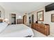 The spacious main bedroom offers ample storage and a large picture window at 15462 Gulf Blvd # 504, Madeira Beach, FL 33708