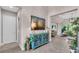 Bright living area showcasing stylish decor and tiled floors at 2165 Hollow Forest Ct, Wesley Chapel, FL 33543