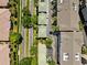 Aerial view of a community featuring lush landscaping, covered parking and sidewalks at 501 Knights Run Ave # 5101, Tampa, FL 33602