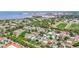 An aerial view of the homes in the neighborhood near the sports fields and waterfront at 6556 S West Shore Cir, Tampa, FL 33616