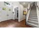 Foyer features a staircase and a double front door allowing for plenty of natural light at 10142 Deercliff Dr, Tampa, FL 33647