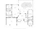 Detailed floor plan showcasing the layout of the home and swimming pool at 10726 Miracle Ln, New Port Richey, FL 34654