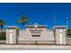 Welcoming entrance to Carriage Pointe, a deed-restricted community with well-maintained landscaping and clear signage at 12123 Ledbury Commons Dr, Gibsonton, FL 33534