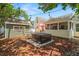 Relaxing backyard with a hot tub and string lights, perfect for outdoor entertaining at 1603 S Arrawana Ave, Tampa, FL 33629