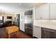 Open kitchen featuring modern appliances, plenty of storage, and a seamless flow into the dining area at 1603 S Arrawana Ave, Tampa, FL 33629