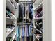 Ample storage in walk-in closet featuring shelving and hanging space at 187 Sage Cir, Crystal Beach, FL 34681