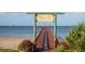 Wesley S. Henry Community Pier offers an expansive view of the serene ocean at 187 Sage Cir, Crystal Beach, FL 34681
