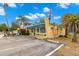Commercial building and parking lot near the community area at 187 Sage Cir, Crystal Beach, FL 34681