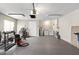 Spacious garage with ample storage space and washer and dryer hookups at 1985 Hastings Dr, Clearwater, FL 33763