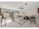 Bright living room with sliding glass doors leading to the backyard and an open concept design at 1985 Hastings Dr, Clearwater, FL 33763
