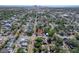 Aerial view of the property, its location with a view of the city skyline and Tampa Bay at 212 28Th S St, St Petersburg, FL 33712
