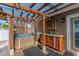 Covered patio with a hot tub and an outdoor kitchen, perfect for relaxation and outdoor dining at 212 28Th S St, St Petersburg, FL 33712