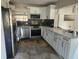 Updated kitchen with stainless steel appliances and modern countertops; renovation in progress at 2830 W Bay Haven Dr, Tampa, FL 33611