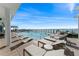 Relaxing rooftop pool area featuring sleek lounge chairs and beautiful open views at 2910 W Barcelona St # 1902, Tampa, FL 33629