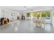 Finished basement featuring access to the pool area and ample space for entertaining at 294 Kentucky Ave, Crystal Beach, FL 34681