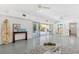 Spacious finished basement area with access to the pool and outdoor living space at 294 Kentucky Ave, Crystal Beach, FL 34681