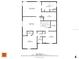 Second floor plan displaying bedrooms, bathrooms and Gathering room at 4251 W Roland St, Tampa, FL 33609