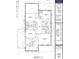 Home blueprint showing first and second floor plan with bedroom, bathroom, and kitchen layout at 4321 S Renellie Dr, Tampa, FL 33611