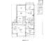 Home blueprint showing first floor plan with kitchen, living room, and garage layout at 4321 S Renellie Dr, Tampa, FL 33611