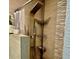 Spa-like shower with a rain shower head, handheld sprayer, built in shelving and decorative tile at 5151 22Nd N Ave, St Petersburg, FL 33710