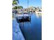 Waterfront view of the dock and canal at 6337 Cocoa Ln, Apollo Beach, FL 33572