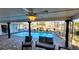 This private outdoor pool is a perfect place to relax with the outdoor seating at 6337 Cocoa Ln, Apollo Beach, FL 33572