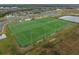 Vast sports field featuring multiple soccer and football fields, offering ample recreational space for athletic activities at 6337 Shore Vista Pl, Apollo Beach, FL 33572