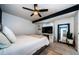 Bright Bedroom with a ceiling fan, closet and adjacent bathroom at 7241 56Th N Ave, St Petersburg, FL 33709