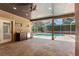 Outdoor patio featuring an outdoor kitchen and view of the pool at 8933 Crescent Forest Blvd, New Port Richey, FL 34654