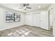 Comfortable bedroom with new floors and storage at 1236 Abbey Crescent Ln, Clearwater, FL 33759