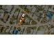 Aerial view highlighting the property lines of a property with nice surrounding neighborhood at 13313 3Rd E St, Madeira Beach, FL 33708