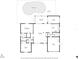 Detailed floor plan illustrating layout including living room, bedrooms, kitchen, garage, and pool at 1650 Springdale Dr, Holiday, FL 34691