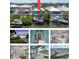 Waterfront home with boat dock, colorful exterior, and lush landscaping in a serene coastal community at 424 Bahama Grande Blvd, Apollo Beach, FL 33572