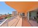 Enjoy the breeze on the spacious balcony overlooking the neighborhood and ocean at 7430 Sunshine Skyway S Ln # 403, St Petersburg, FL 33711