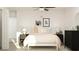 Bright bedroom with neutral decor, ceiling fan, and comfortable modern furnishings at 12965 Shining Blue Nile Ln, Parrish, FL 34219