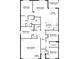 Detailed floor plan showcasing the layout of a modern home with four bedrooms and a two-car garage at 1304 Tahitian Sunrise Dr, Plant City, FL 33565
