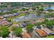 Community aerial shot showing pond access, and neighborhood streets at 13131 Early Run Ln, Riverview, FL 33578