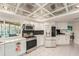 Updated kitchen featuring white cabinets, stainless steel appliances, and lots of counter space at 15528 Allmand Dr, Hudson, FL 34667