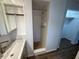 Cozy bathroom features a unique vanity, sink, and walk-in shower at 1894 Union St, Clearwater, FL 33763
