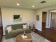 This staged living room features a modern interior design at 1894 Union St, Clearwater, FL 33763