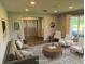This staged living room features a modern interior design at 1894 Union St, Clearwater, FL 33763