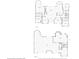 Detailed first floor and basement floor plan showcasing the layout of the home at 2081 Pointe Alexis Dr, Tarpon Springs, FL 34689