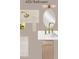 The bathroom features a gold shower head, gold faucet, white countertop, and oval mirror at 211 29Th Ave N, St Petersburg, FL 33704